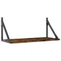 Wall shelf 2 units engineered wood smoked oak 60x25x25.5cm by , Shelves and shelves - Ref: Foro24-836335, Price: 32,80 €, Dis...