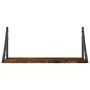 Wall shelf 2 units engineered wood smoked oak 60x25x25.5cm by , Shelves and shelves - Ref: Foro24-836335, Price: 32,80 €, Dis...