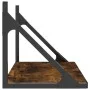 Wall shelf 2 units engineered wood smoked oak 60x25x25.5cm by , Shelves and shelves - Ref: Foro24-836335, Price: 32,80 €, Dis...