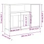 Aparador de madera de ingeniería negro 100x35x75 cm de , Aparadores - Ref: Foro24-835509, Precio: 91,90 €, Descuento: %