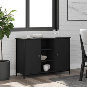 Black engineered wood sideboard 100x35x70 cm by , Sideboards - Ref: Foro24-835514, Price: 95,09 €, Discount: %