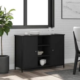 Black engineered wood sideboard 100x35x70 cm by , Sideboards - Ref: Foro24-835514, Price: 93,61 €, Discount: %