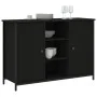 Black engineered wood sideboard 100x35x70 cm by , Sideboards - Ref: Foro24-835514, Price: 93,61 €, Discount: %