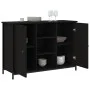 Black engineered wood sideboard 100x35x70 cm by , Sideboards - Ref: Foro24-835514, Price: 93,61 €, Discount: %