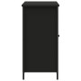 Aparador de madera de ingeniería negro 100x35x70 cm