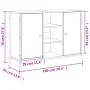 Schwarzes Sideboard aus Holzwerkstoff, 100 x 35 x 70 cm von , Sideboards - Ref: Foro24-835514, Preis: 95,09 €, Rabatt: %