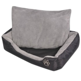 Hundebett mit gepolstertem Kissen Größe XXL Schwarz von vidaXL, Betten für Hunde - Ref: Foro24-170423, Preis: 57,64 €, Rabatt: %