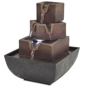 Indoor water fountain with polyresin LED light by vidaXL, Fountains and waterfalls - Ref: Foro24-244285, Price: 24,20 €, Disc...