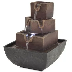 Indoor water fountain with polyresin LED light by vidaXL, Fountains and waterfalls - Ref: Foro24-244285, Price: 25,07 €, Disc...