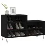 Schwarzer Schuhschrank aus Sperrholz, 102 x 36 x 60 cm von , Schuhregale und Schuhorganisatoren - Ref: Foro24-831389, Preis: ...