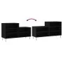 Black plywood shoe cabinet 102x36x60 cm by , Shoe racks and shoe organizers - Ref: Foro24-831389, Price: 46,80 €, Discount: %