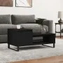 Mesa de centro madera contrachapada negro 100x50x45 cm de , Mesas de centro - Ref: Foro24-830837, Precio: 50,78 €, Descuento: %