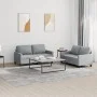 Sofa set with cushions 2 pieces light gray fabric by , Sofas - Ref: Foro24-3201444, Price: 397,33 €, Discount: %