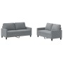 Sofa set with cushions 2 pieces light gray fabric by , Sofas - Ref: Foro24-3201444, Price: 403,68 €, Discount: %