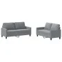 Sofa set with cushions 2 pieces light gray fabric by , Sofas - Ref: Foro24-3201444, Price: 397,33 €, Discount: %