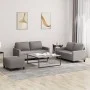 Sofa set with cushions 3 pieces taupe gray fabric by , Sofas - Ref: Foro24-3201459, Price: 433,57 €, Discount: %