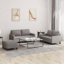 Sofagarnitur mit Kissen, 3-teilig, taupegrauer Stoff von , Sofas - Ref: Foro24-3201459, Preis: 440,23 €, Rabatt: %