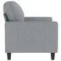 2 seater sofa in light gray fabric 120 cm by , Sofas - Ref: Foro24-359155, Price: 215,82 €, Discount: %