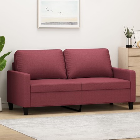 2-Sitzer-Sofa aus rotem Stoff, 140 cm von , Sofas - Ref: Foro24-359169, Preis: 220,64 €, Rabatt: %