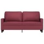2-seater red fabric sofa 140 cm by , Sofas - Ref: Foro24-359169, Price: 217,07 €, Discount: %