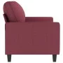 2-Sitzer-Sofa aus rotem Stoff, 140 cm von , Sofas - Ref: Foro24-359169, Preis: 217,07 €, Rabatt: %