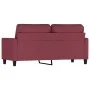 2-seater red fabric sofa 140 cm by , Sofas - Ref: Foro24-359169, Price: 217,07 €, Discount: %
