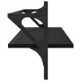 Wall shelves with bars 2 units black 100x25x30 cm by , Shelves and shelves - Ref: Foro24-836248, Price: 33,28 €, Discount: %
