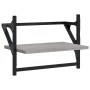 Wall shelves with bars 2 pcs Sonoma gray 40x25x30 cm by , Shelves and shelves - Ref: Foro24-836241, Price: 21,85 €, Discount: %