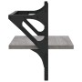 Wall shelves with bars 2 pcs Sonoma gray 40x25x30 cm by , Shelves and shelves - Ref: Foro24-836241, Price: 21,85 €, Discount: %