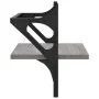 Wall shelves with bars 2 pcs Sonoma gray 40x25x30 cm by , Shelves and shelves - Ref: Foro24-836241, Price: 21,60 €, Discount: %
