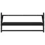 Wall shelves with bars 2 units black 65x25x30 cm by , Shelves and shelves - Ref: Foro24-836243, Price: 30,38 €, Discount: %