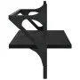 Wall shelves with bars 2 units black 65x25x30 cm by , Shelves and shelves - Ref: Foro24-836243, Price: 30,38 €, Discount: %