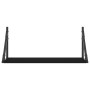 Wall shelves 2 pcs engineered wood black 60x25x25.5 cm by , Shelves and shelves - Ref: Foro24-836333, Price: 34,62 €, Discoun...