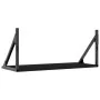 Wall shelves 2 pcs engineered wood black 60x25x25.5 cm by , Shelves and shelves - Ref: Foro24-836333, Price: 33,07 €, Discoun...