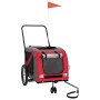 Haustier-Fahrradanhänger, Eisen-Oxford-Stoff, Rot, Grau von , Kinderwagen für Haustiere - Ref: Foro24-93901, Preis: 103,35 €,...