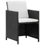 9-piece garden dining set and black synthetic rattan cushions by vidaXL, Garden sets - Ref: Foro24-42522, Price: 576,34 €, Di...