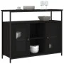 Black engineered wood sideboard 100x35x80 cm by , Sideboards - Ref: Foro24-835504, Price: 101,56 €, Discount: %