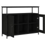 Aparador de madera de ingeniería negro 100x35x80 cm de , Aparadores - Ref: Foro24-835504, Precio: 103,53 €, Descuento: %