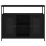 Black engineered wood sideboard 100x35x80 cm by , Sideboards - Ref: Foro24-835504, Price: 101,56 €, Discount: %