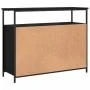 Black engineered wood sideboard 100x35x80 cm by , Sideboards - Ref: Foro24-835504, Price: 101,56 €, Discount: %