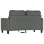 Dark gray 2-seater fabric sofa, 120 cm by , Sofas - Ref: Foro24-359156, Price: 249,03 €, Discount: %