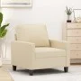 Cremefarbener Stoffsessel 60 cm von , Sofas - Ref: Foro24-359149, Preis: 170,32 €, Rabatt: %