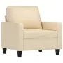 Cremefarbener Stoffsessel 60 cm von , Sofas - Ref: Foro24-359149, Preis: 170,32 €, Rabatt: %