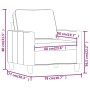 Cremefarbener Stoffsessel 60 cm von , Sofas - Ref: Foro24-359149, Preis: 173,53 €, Rabatt: %