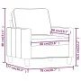 Cremefarbener Stoffsessel 60 cm von , Sofas - Ref: Foro24-359149, Preis: 170,32 €, Rabatt: %