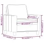 Taupe gray fabric armchair 60 cm by , Sofas - Ref: Foro24-359154, Price: 169,36 €, Discount: %