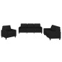 Set Sofas mit Kissen 3 Stück schwarzer Stoff von , Sofas - Ref: Foro24-3201432, Preis: 699,46 €, Rabatt: %