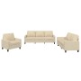 Set Sofas mit Kissen 3 Stück cremefarbener Stoff von , Sofas - Ref: Foro24-3201430, Preis: 641,65 €, Rabatt: %