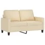 3-piece sofa set with cream fabric cushions by , Sofas - Ref: Foro24-3201430, Price: 630,71 €, Discount: %