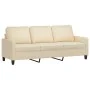 3-piece sofa set with cream fabric cushions by , Sofas - Ref: Foro24-3201430, Price: 630,71 €, Discount: %